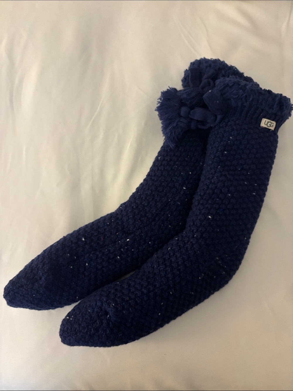 UGG Women’s Marlin Blue Fleece Lined Cozy Socks